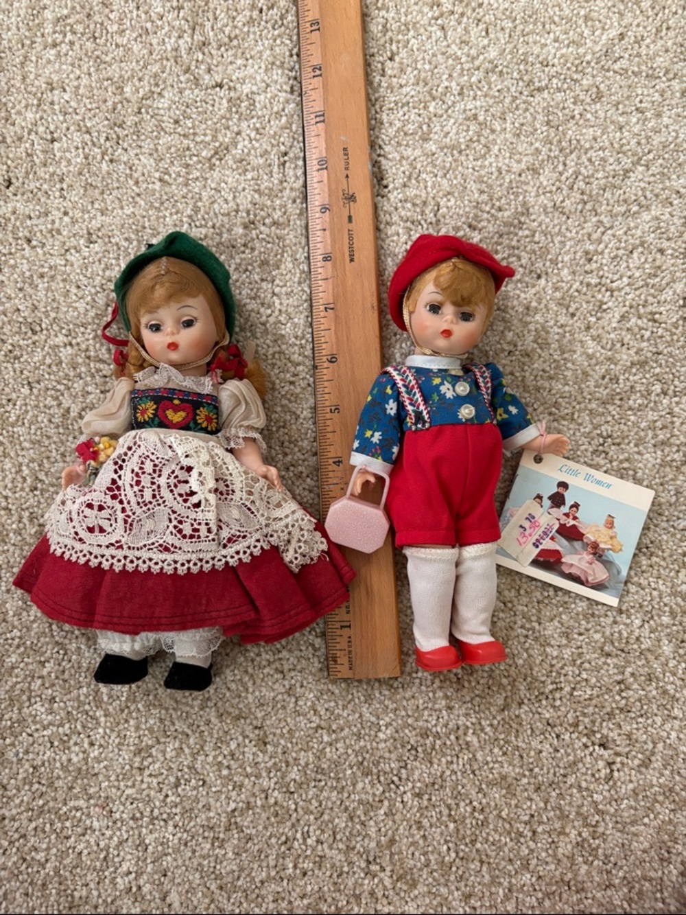 Vintage Madam Alexander Hansel and Gretel  (Swiss ) boy and girl dolls